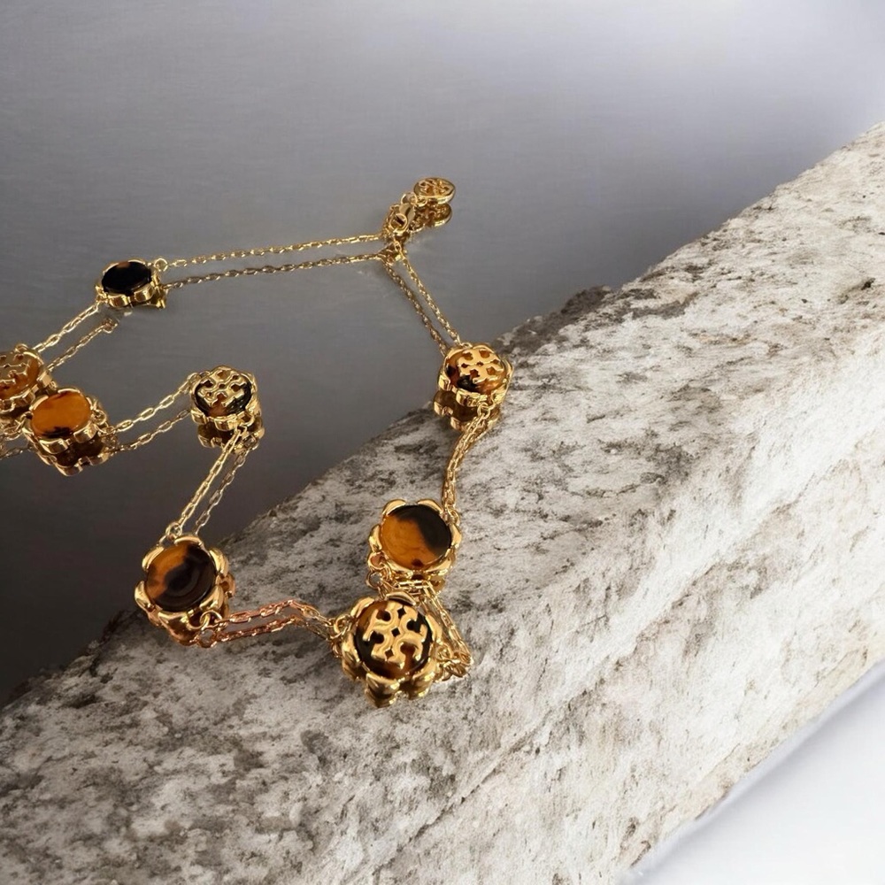 Tory Burch Elegant Gold and Amber
Necklace NWOT - Picture 2 of 3